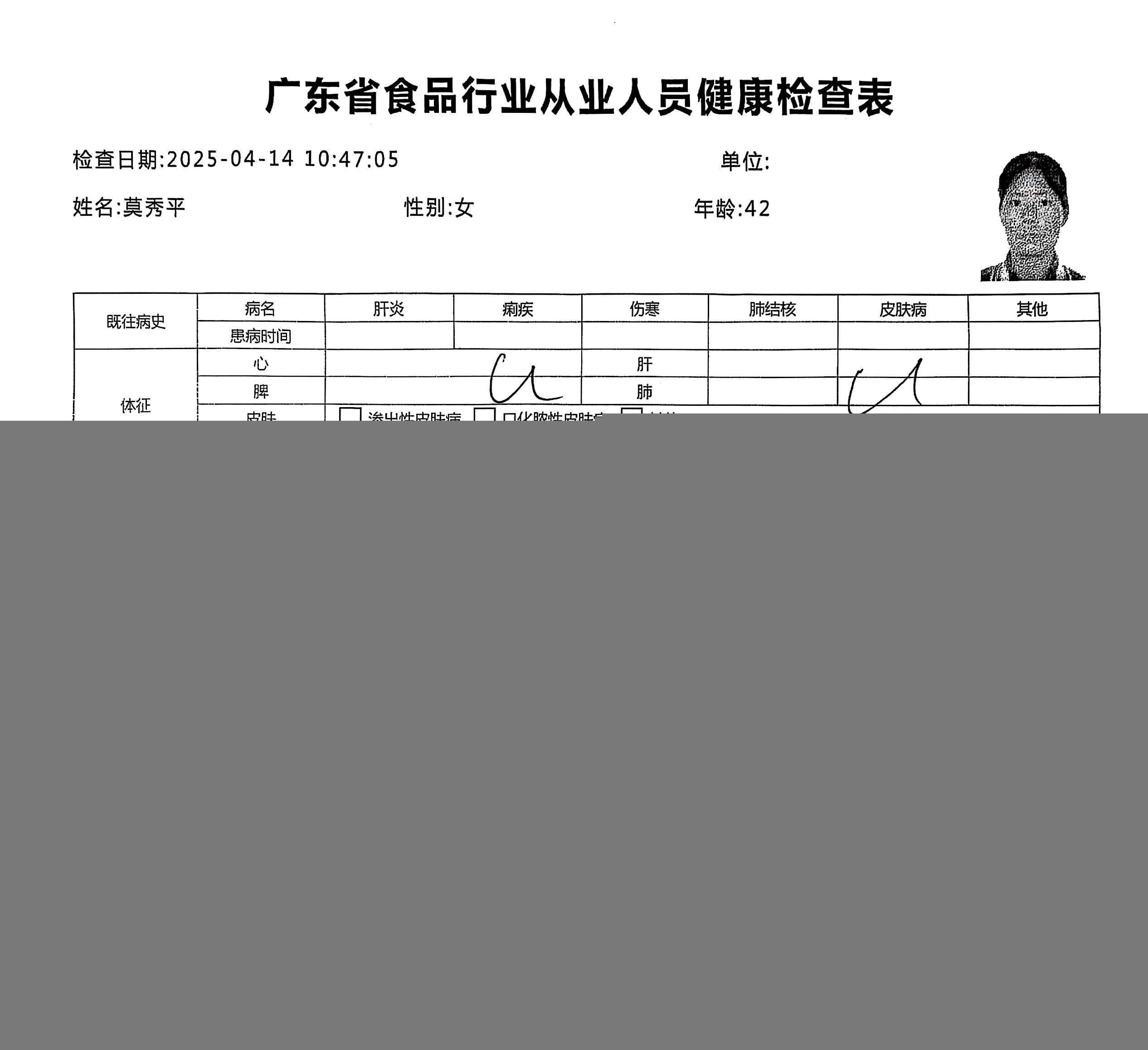 獲得月嫂健康證